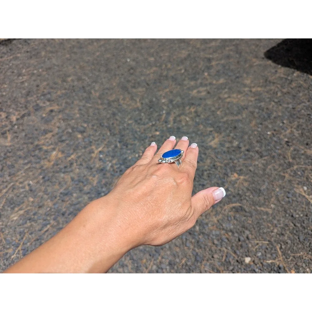 Navajo Handmade Ring Sterling‎ Silver Native American Jewelry Sz 11 ***